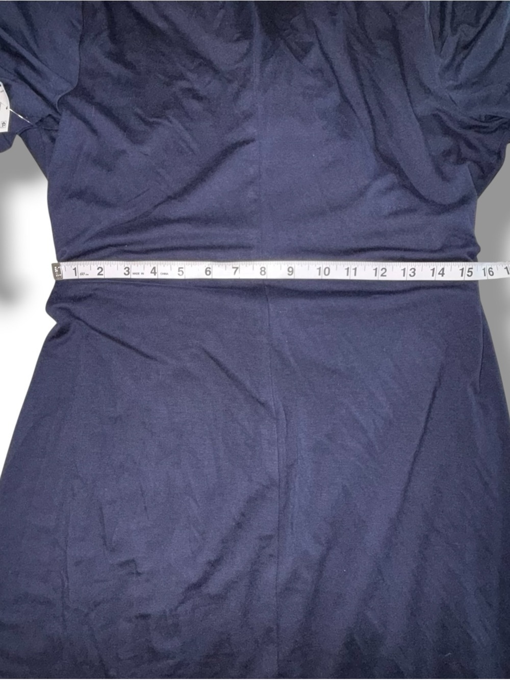 NWT KAREN KANE Cascade Wrap Dress - XL Navy - Picture 11 of 14
